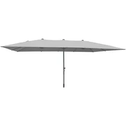 Leco, Sonnenschirm, Rechteck-Doppelsonnenschirm lichtgrau (2.70 m)