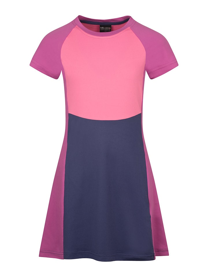 Trollkids Kleid "Senja" in Rosa/ Lila - 152