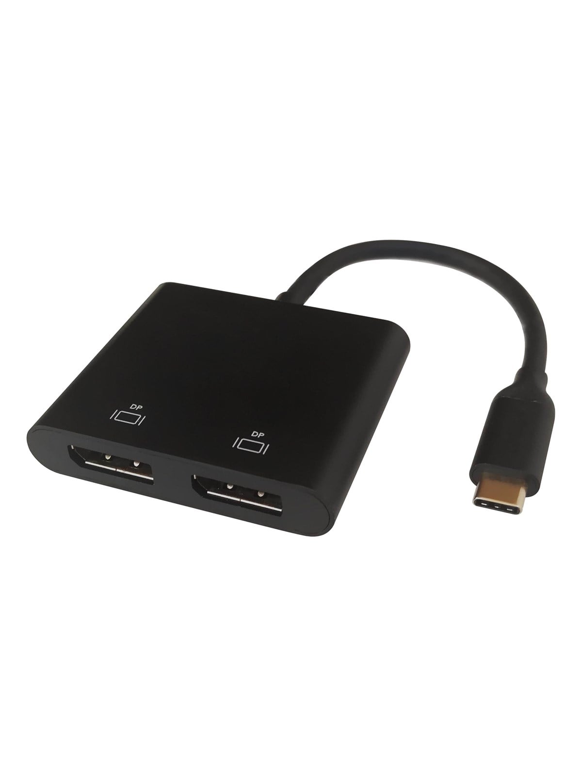 Deltaco USB-C MST HUB 2x 4K/60Hz DP x 2 black 0.1m USB-Hubs - 4 - Schwarz