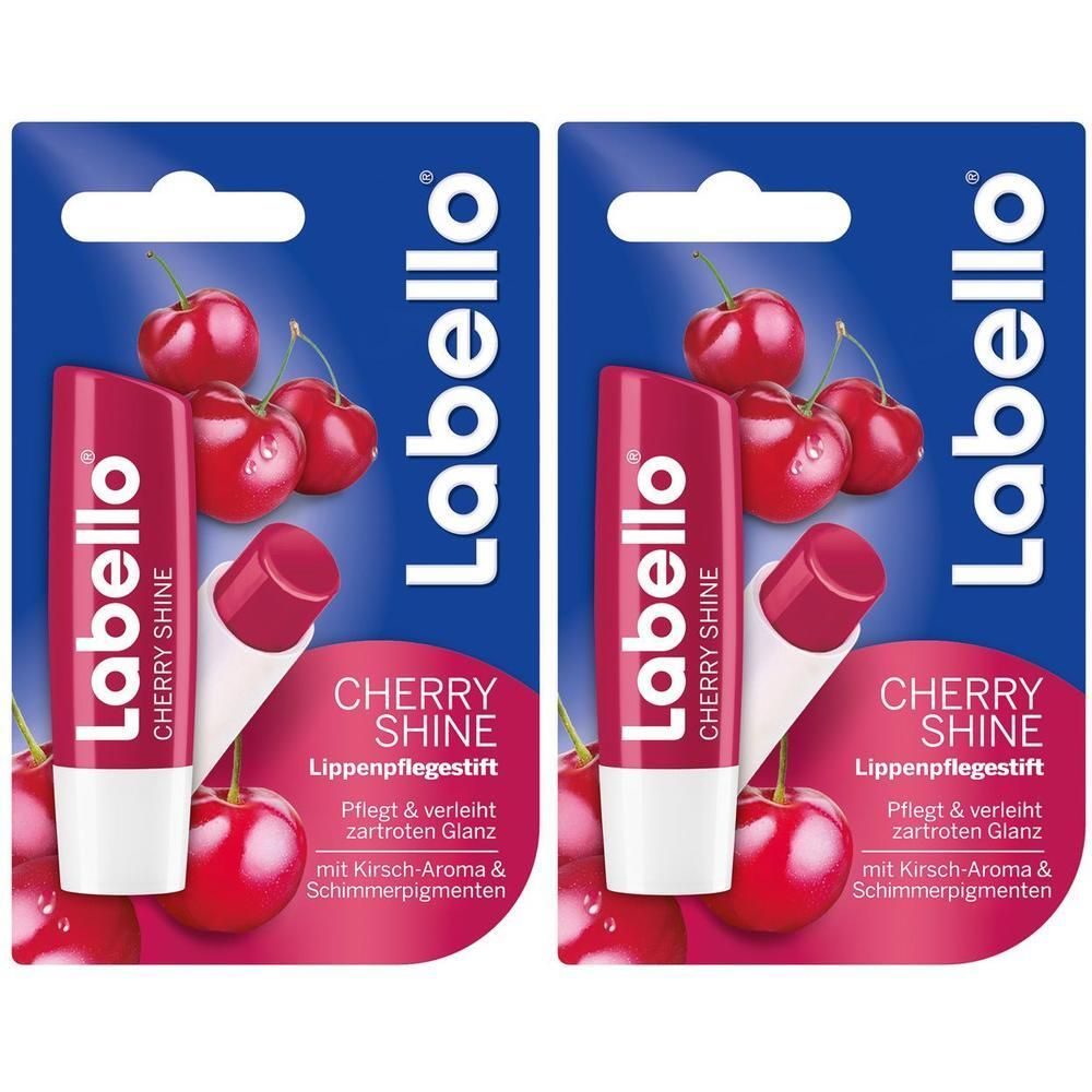 Labello cherry shine Blister 2x 2x4,8 g Lippenstift