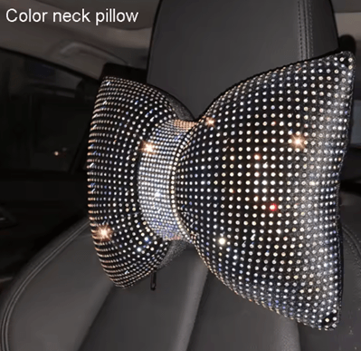 Inspire Essentials Bling Car Neck Support Pillow color Neck Pillow