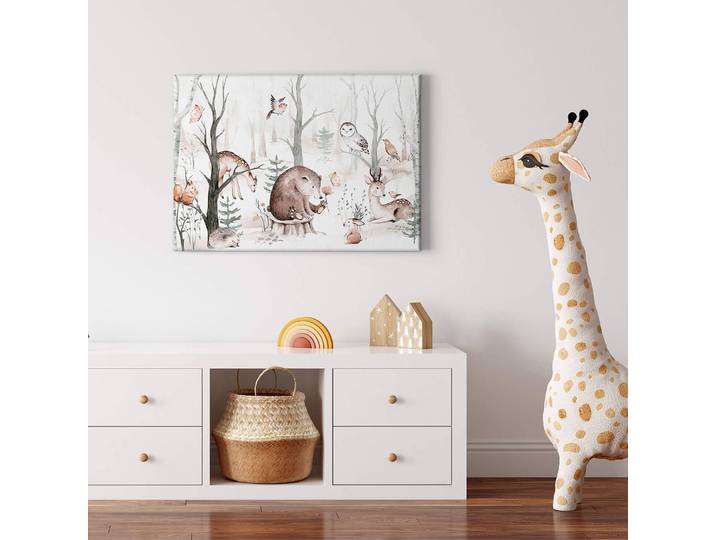 Impression sur toile Forest Friends 70 x 50cm Marron