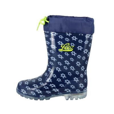 Gummistiefel LICO "Stiefel Power Blinky", Kinder, Gr. 30, blau, Synthetik, Schuhe Gummistiefel