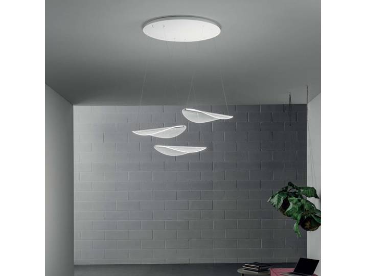 Diphy LED-Hängeleuchte, 3-flg., DALI-Push, Stilnovo - Wohnzimmer - Design - Metall - Mehrflammig