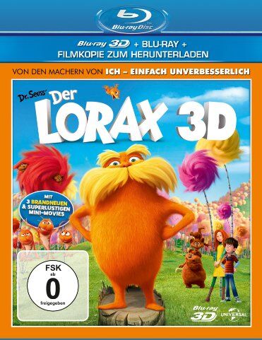Chris Renaud - Der Lorax 3D (+ Blu-ray + DVD + Digital Copy) [Blu-ray 3D] - Preis vom 18.10.2026 15:28:09 h