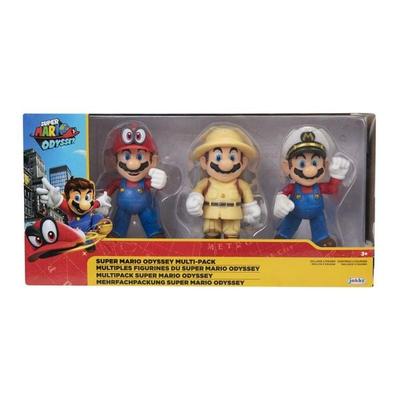 Nintendo Super Mario Mario Odyssey Set 3er Pack, 10 cm