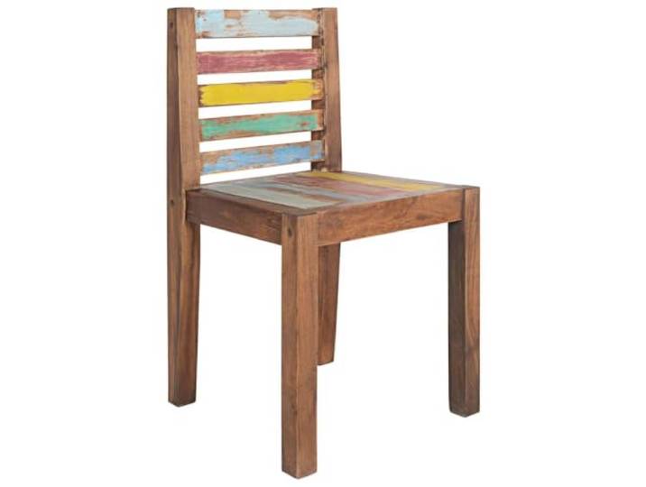 Jkghdrt Esszimmerstühle 6 STK. Altholz Massiv Handgefertigt, Vintage-Stil, Teak Mangoholz Buche, bis 110 kg, Unikat Farbvariationen