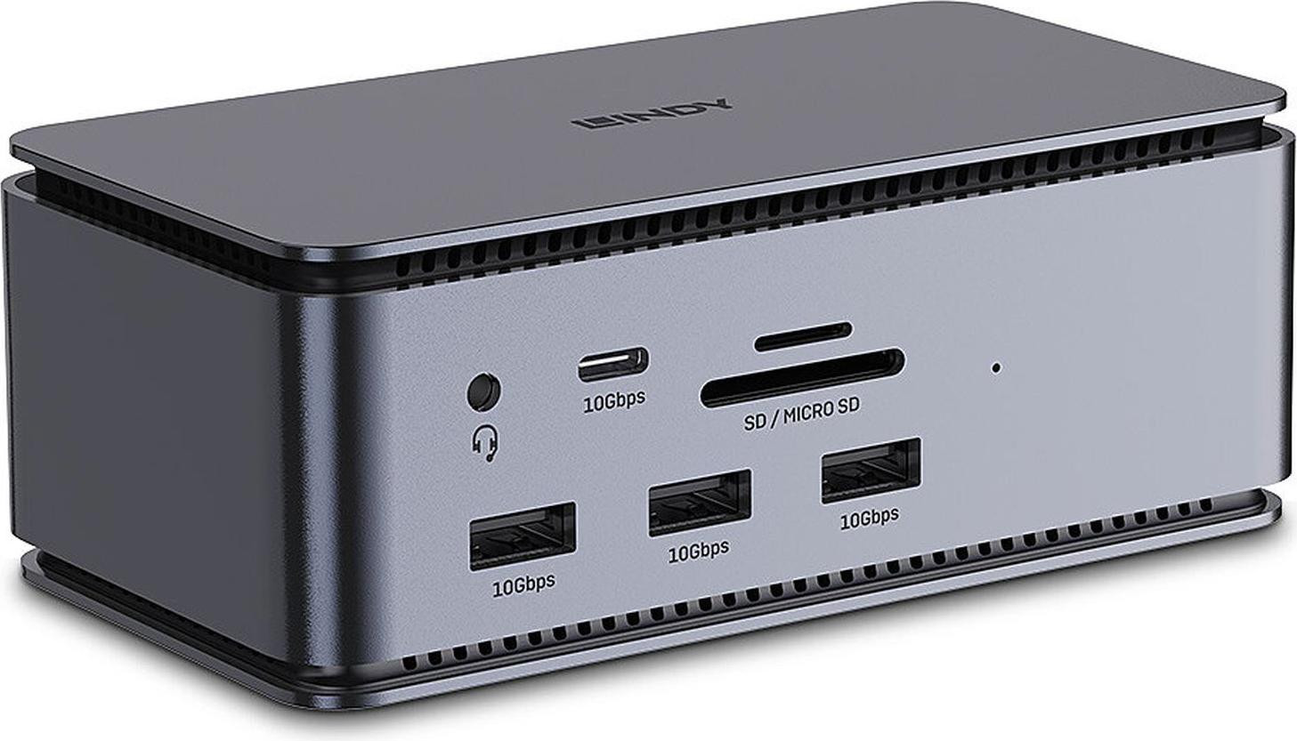 Lindy Docking Station voor Laptop met DisplayPort en HDMI