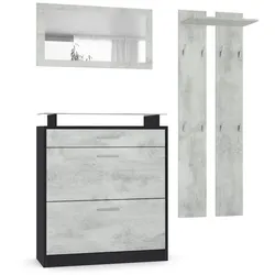 GARDEROBE Loret Front in Beton Oxid Optik