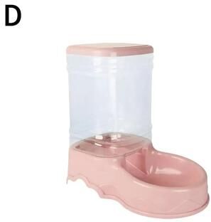 Inspired Finds 3.8L Automatic Pet Water Fountain And Food Dispenser For Cats And Dogs dusty Rose Salmon Pink