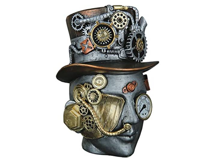 Casablanca modernes Design Decoratief figuur, kunsthars, zilver, hoogte 20 cm