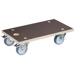 WAGNER Transporthilfe Multiplex MAXIGRIP 24 mm - 57,5 x 30 x 15 cm, Rollen Ø 100 mm, Tragkraft 500 kg - 20134101