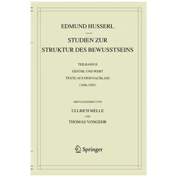 Studien zur Struktur des Bewusstseins, Fachbücher von Edmund Husserl, Ullrich Melle, Thomas Vongehr