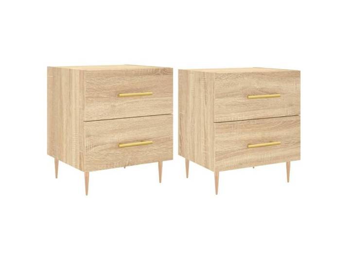FAF-NEUF* Tables de chevet 2 pcs - Chevets de Lit - Chêne Sonoma - 40x35x47 5 cm JUILLET691072