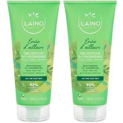 Laino GEL Douche 3 EN 1 Envie D'ailleurs - Gel douche en au thé vert bio. tube 200 2x200 ml Duschgel