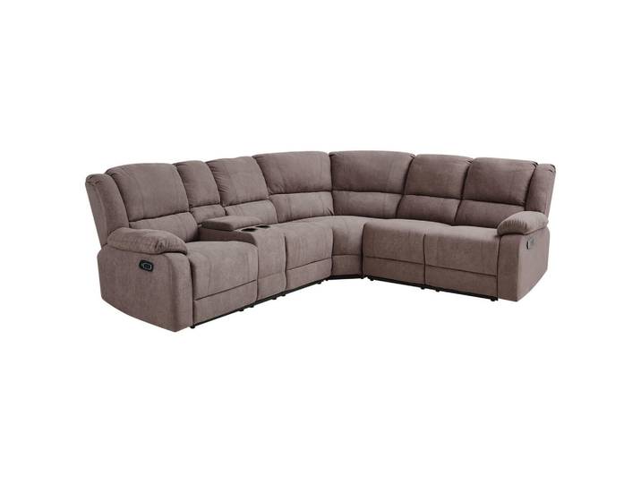 Beliani Ecksofa Polsterbezug Taupe Rokke, L-Form, 233x200 cm, Wohnzimmer, Sofas & Couches, Wohnlandschaften, Ecksofas