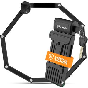 Mivelo Fahrradschloss MV-FS-SW-SL-02, Faltschloss, Länge 120 cm, Sicherheitslevel 10