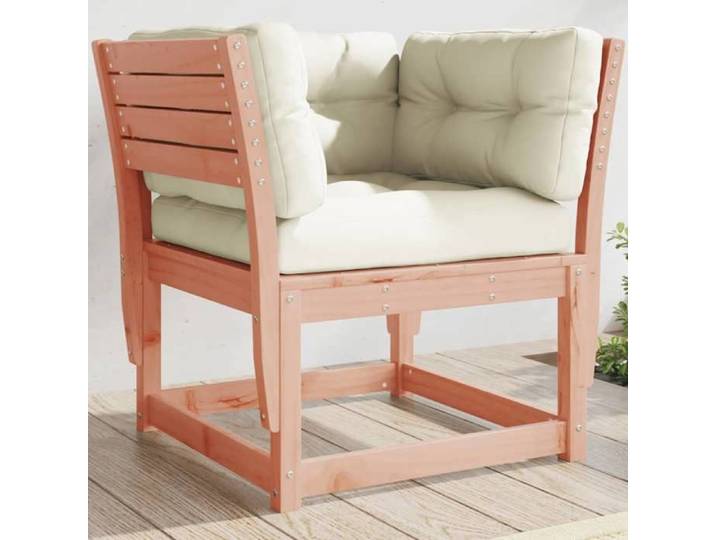 Canapé de Jardin Accoudoir avec Coussins Chaise de Terrasse avec Dossier Fauteuil de Salon Patio Extérieur Bois 844697