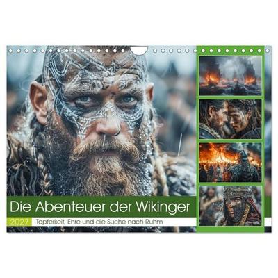 Die Abenteuer der Wikinger (Wandkalender 2027 DIN A4 quer), CALVENDO Monatskalender