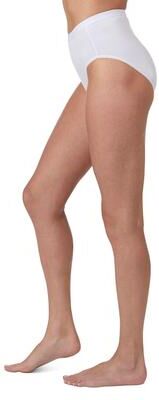 Plus Size Women's Women's 3 Pair Pack Ribbed Briefs by MeMoi in White (Size L)