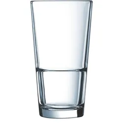 24 x Stack Up FH29 Longdrink stapelb.29cl, 0,2l /-/  mit Füllstrich * - Arcoroc Transparent (gehärtet)