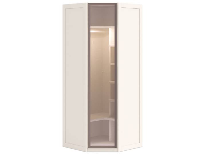 Eckschrank Glass Door Creme