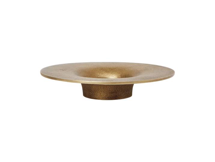 Ferm Living Bougeoir bloc Soothe Ø16 cm Brass Finish