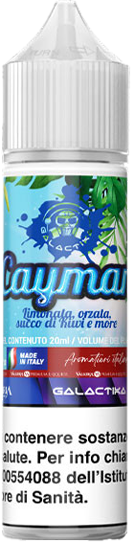 Galactika Cayman Sunset Temptation Liquido Shot 20ml Limone Orzata Kiwi Mora