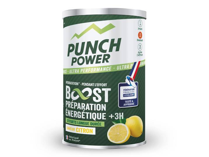 Boisson Energétique Boost +3h Saveur Citron PUNCH POWER