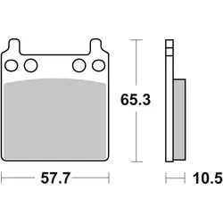 SBS Bremsbelag 509HF Street Ceramic