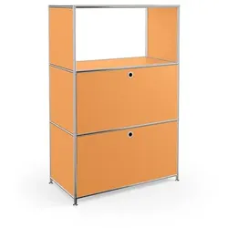 Aktenregal System 4 Metall Pastellgelb