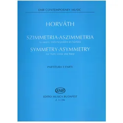 Symmetry asymmetry for flute, viola and harp Partitur und Stimmen, Fachbücher von Balzs Horvth