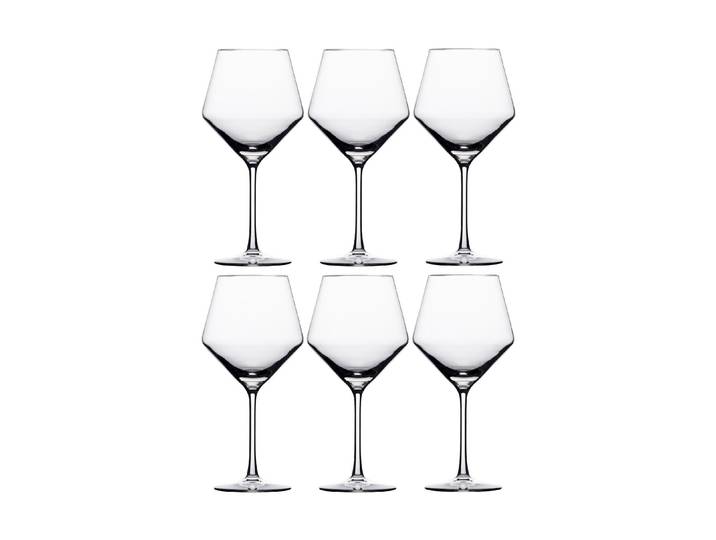 Rotweinglas SCHOTT-ZWIESEL Pure, Burgunder 692, 6 Stück, Transparent , transparent, H:23,4cm, Glas, Trinkgefässe, Rotweinglas, 6 teilig
