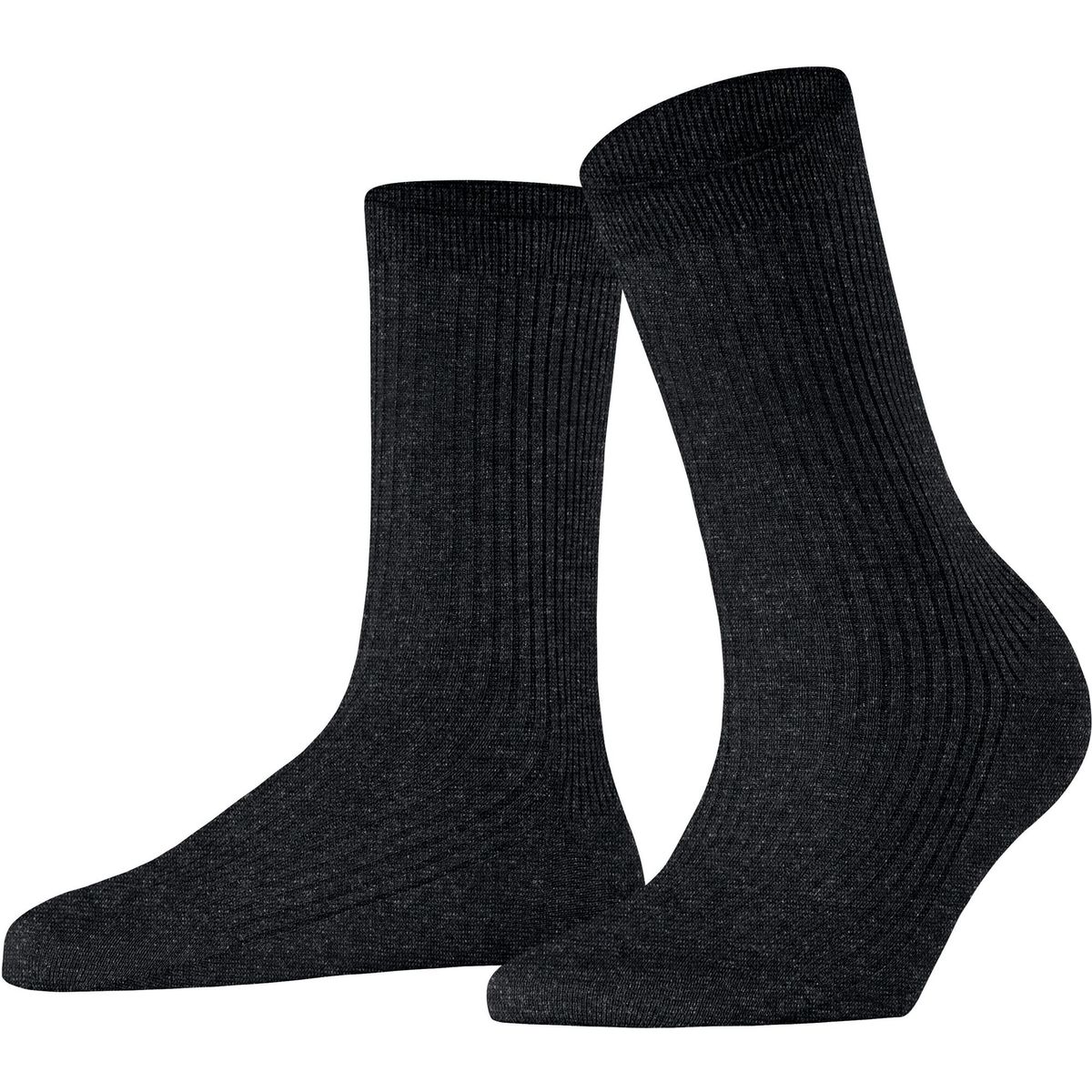 Falke Shiny Rib Damen Socken black (3000) 39-42 46928-3000-39-42