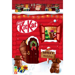 Nestle Adventskalender KitKat, gefüllt mit Milchschokolade und Pralinen, 208g