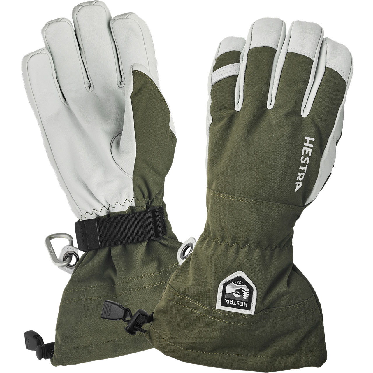 Hestra Herren Handschuh ARMY LEATHER HELI SKI olive - 10,0