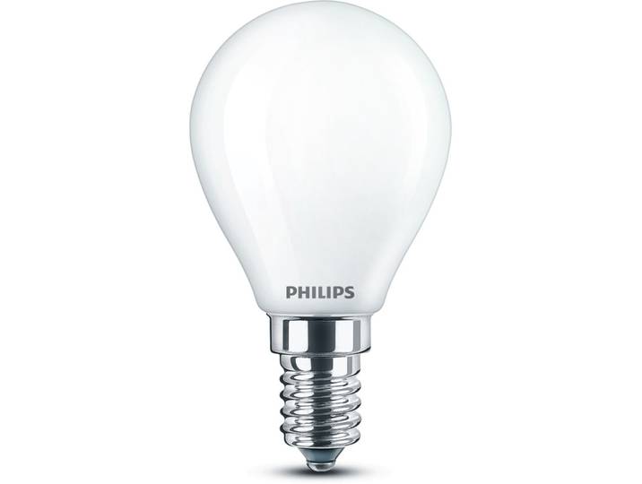 Leuchtmittel Philips Glas E14 60 W - Farbe: Weiss - LED - Lichtfarbe: Kaltes Tageslichtweiss - Leuchtmittel- LED Leuchtmittel
