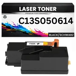 Toner kit C13S050614 für Epson hochwertig Schwarz Premium Alternative für Epson AcuLaser C1700, C1750, CX17 series