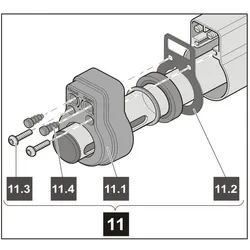 11. Sommer Deckel für Schutzrohr (Baugruppe), anthrazit , twist 200, 200 E, 200 EL