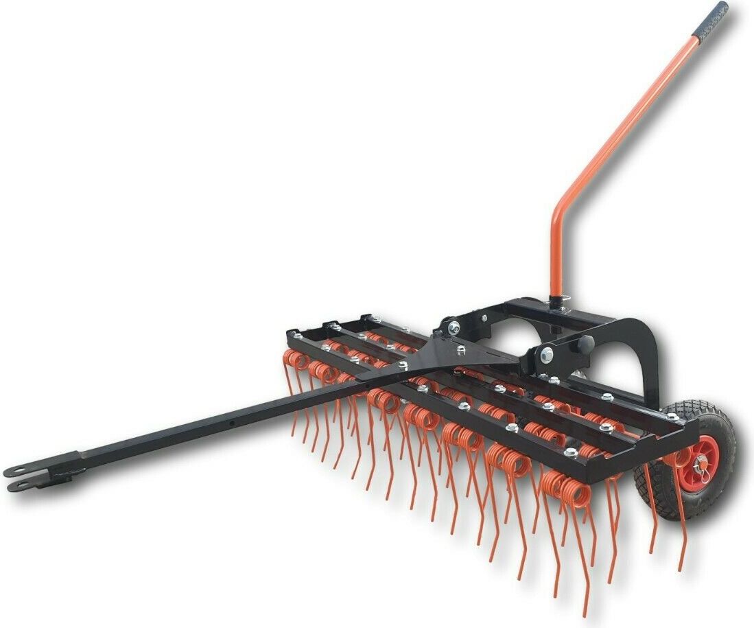 Vertikutierer Rasenstriegel Entmooser Rasenlüfter 120cm PROFI 58 Federzinken