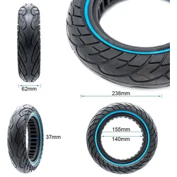 Ultraleichtes Vollrad 10x2,5-6,1/B34 - Blaue Linie [Nedong]