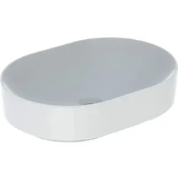 Geberit VariForm Aufsatz-WT, elliptisch 55x40cm, o. Hl, o. Ül., weiß, KeraTect