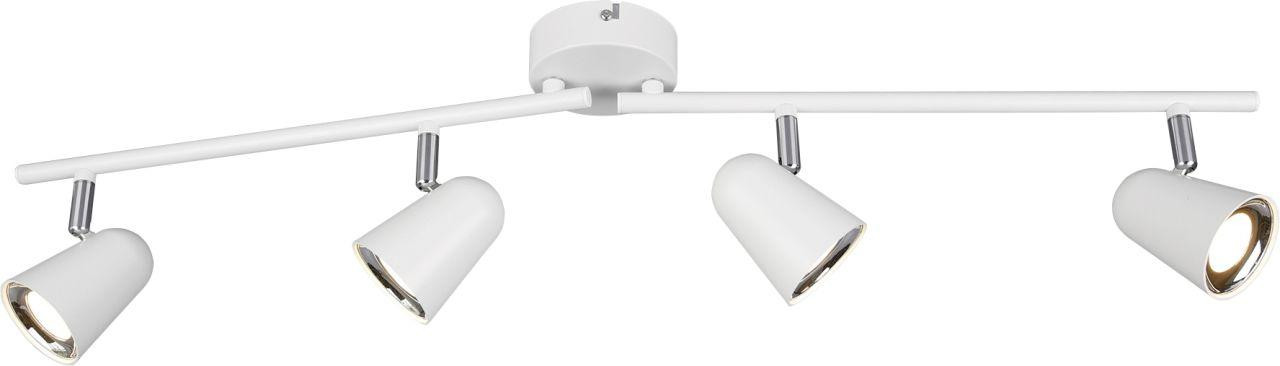 Reality Leuchten Toulouse Wandlamp Wit met 4 LED-lichtpunten