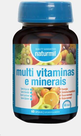 NATURMIL MULTIVITAMINAS E MINERAIS 60 CAPSULAS