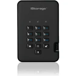 iStorage diskAshur 2 (4 TB), Externe Festplatte, Schwarz