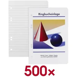 OTTO Office Ringbucheinlage A5 liniert 500 Stück