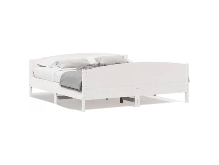 YUOTYRKTEJRSG Massives Kiefernholz Polsterbett Modern Hellgrau 135 x 190 cm Bettrahmen Hellgrau 135x190 cm Massives Kiefernholz Bettgestell mit Polster Kopfteil Lattenrost Stabil Modern