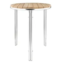 Bolero Runder Tisch Eschenholz 3 Beine 60Cm