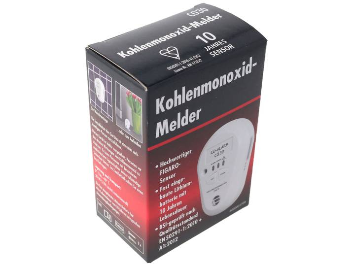 Koolmonoxidedetector met langdurige lithiumbatterij, levensduur ca. 7 jaar