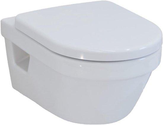 Wand-WC Set mit SoftClose-Sitz, Waschbecken-Optik, Weiß